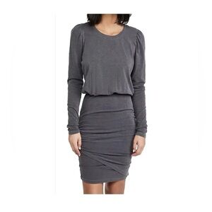 Sundry Charcoal Long Sleeve Dress